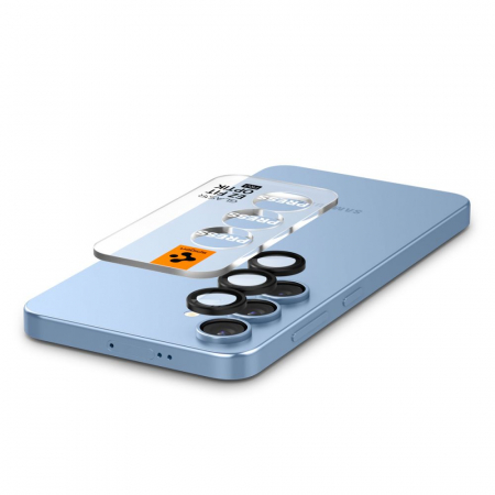 Pachet 2x Folie sticla camera Spigen GLAS.tR EZ FIT Samsung Galaxy S25 [3]