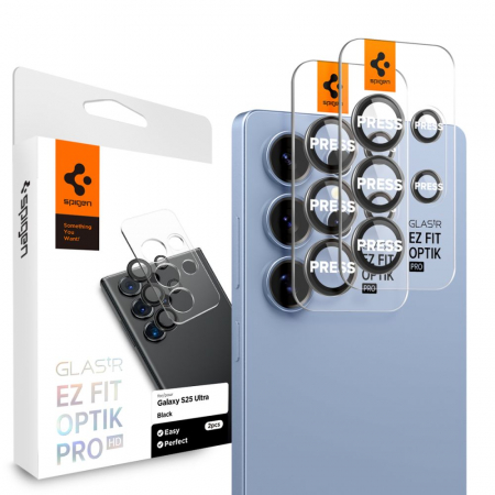 Pachet 2x Folie sticla camera Spigen GLAS.tR EZ FIT Samsung Galaxy S25 Ultra [6]