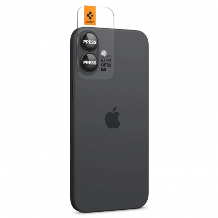 Pachet 2x Folie sticla camera Spigen Optik iPhone 16 Plus transparent [4]