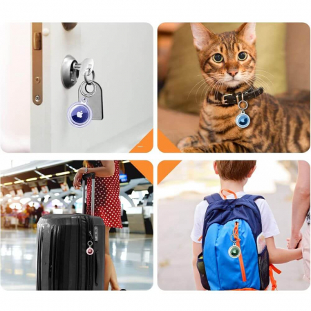 Pachet huse Airtag Tech-Protect Icon transparent 4 buc [4]