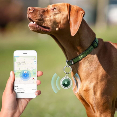 Pachet huse Airtag Tech-Protect Icon transparent 4 buc [3]