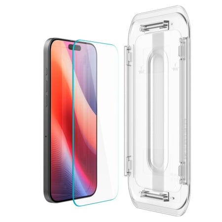Pachet x2 Folie sticla iPhone 16 Pro / iPhone 17 / iPhone 17 Pro Spigen - Glas.tR EZ-FIT transparenta [1]