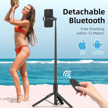 Selfie stick Tech-Protect L09s wireless cu trepied [8]