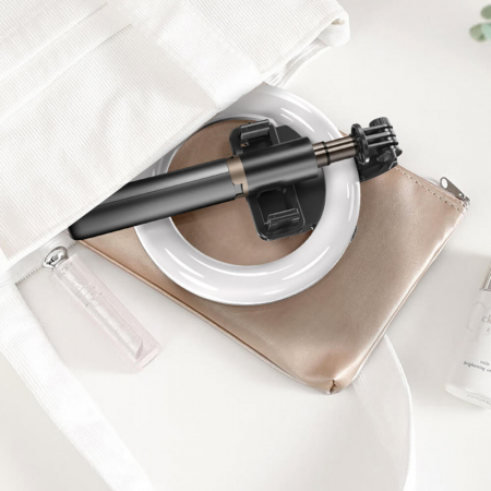 Selfiestick Yesido SF12 cu telecomanda si ring light [6]