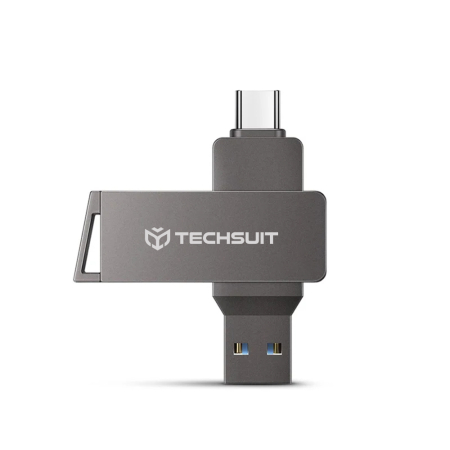 Stocare date - Stick de memorie 32GB Techsuit THSM19 Dual-Interface USB 3.0, Type-C