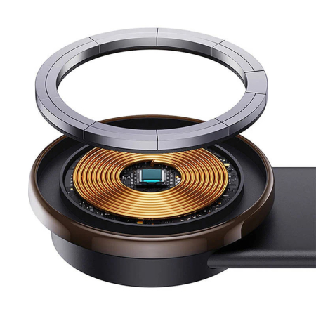 Suport auto Baseus magnetic cu incarcare wireless 15W C02 Pro [4]