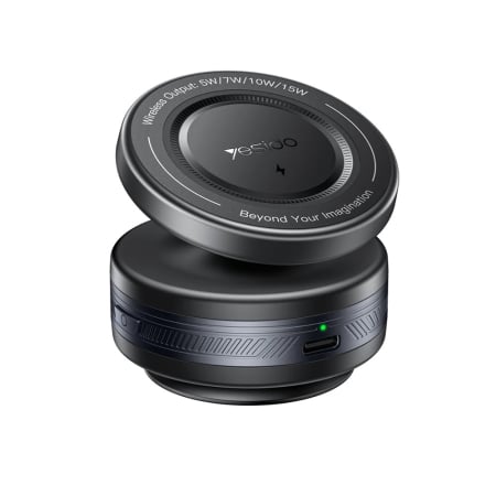 Yesido Wireless Car Charger - Suport auto cu incarcare wireless Yesido C310 - with MagSafe Support, for Dashboard, Full Automatic, Anti-shaking - Black