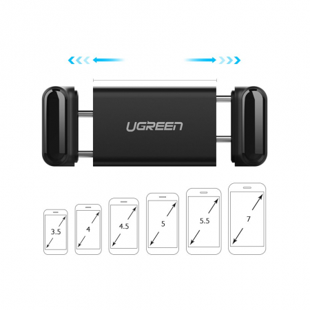 Suport auto Ugreen Smartphone universal 3.5 - 6.0 inch negru [5]