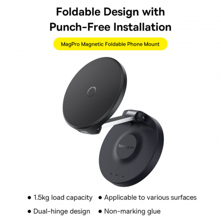 Suport birou Baseus MagPro negru magsafe [4]