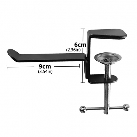 Suport Techsuit de birou DH1 geanta/casti negru [5]