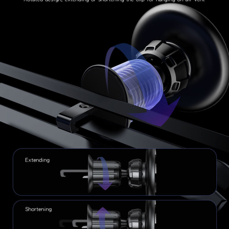 Suport telefon Yesido (C156) - Magnetic Grip for Air Vent - Black [1]
