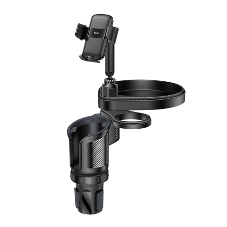 Alte accesorii - Yesido - Car Holder 4in1 (C274) - Cup Storage, Phone Mount and Sundries Storage, 720° Adjustable Angle, 4.7-7.2" - Black