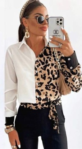 Camasa Animal Print + Cordon Sally [2]