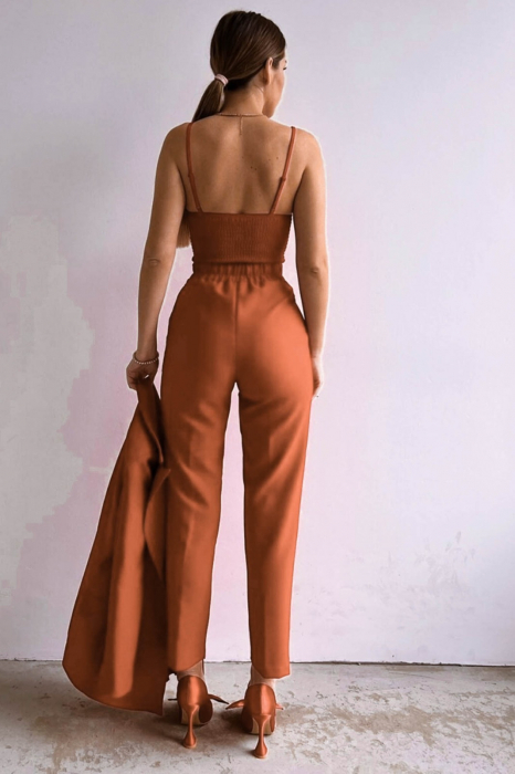 Costum Elegant din 3 Piese Cappuccino, Mayra [4]