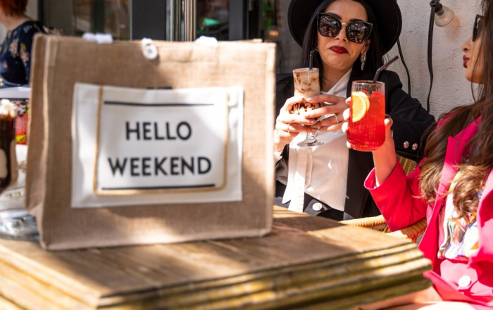 Geanta din iuta, HELLO WEEKEND [4]