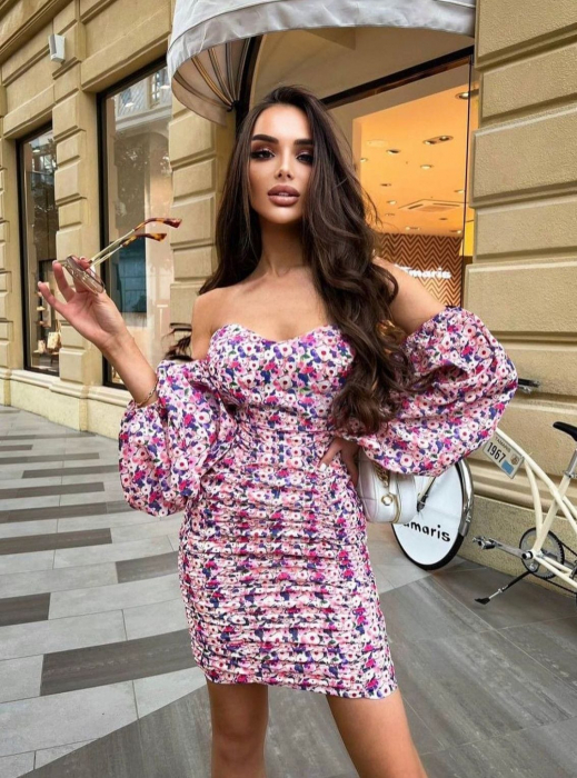 Rochie Inflorata Mulata si Incretita, Zora [2]