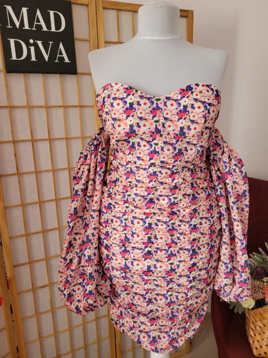 Rochie Inflorata Mulata si Incretita, Zora [3]