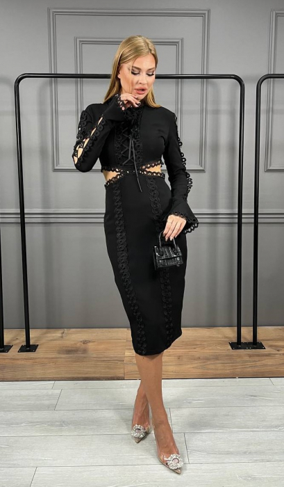 Rochie Midi Charlotte Black [4]