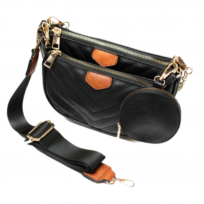 Set 3 Genti din Piele Eco, Negru [6]