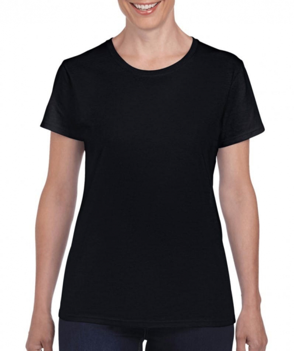 Tricou Basic din Bumbac Negru [6]