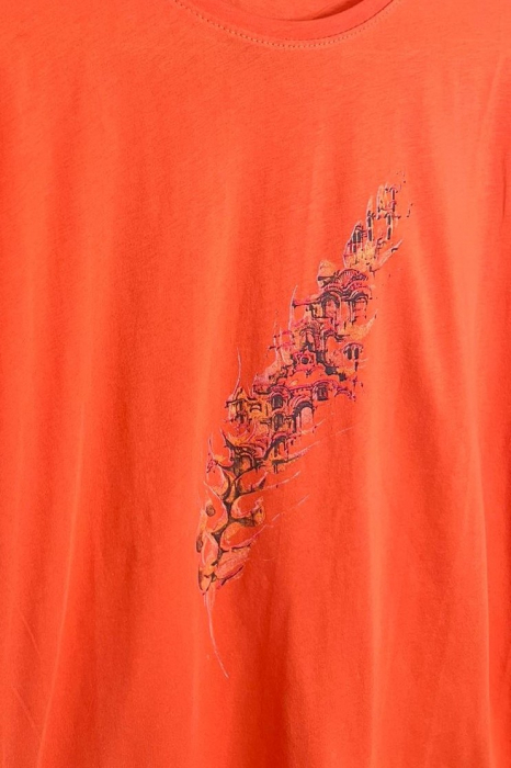Tricou Orange din Bumbac, Natura [2]