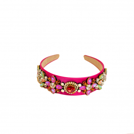 Bentita Roz cu Cristale Multicolore, Rosalinda [3]