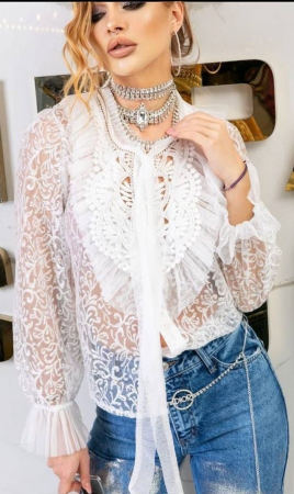 Camasa Alba Cu Broderie, Paola [1]