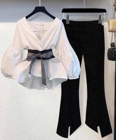 Compleu Cassia Alb/Negru [2]