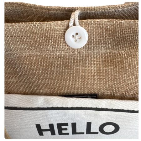 Geanta din iuta, HELLO WEEKEND [1]