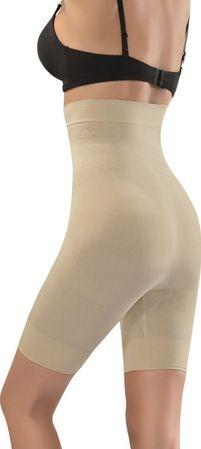 Pantalon Modelator din Bumbac, Bej [0]