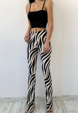 Pantaloni Evazati Zebra, Gena [2]