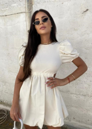 ROCHII - Rochie cu Decupaje Laterale Alba, Rahela
