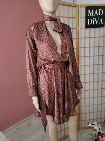 Rochie Mini Maro Gold cu Buline, Ofelia [3]