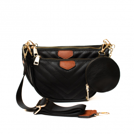 Set 3 Genti din Piele Eco, Negru [1]
