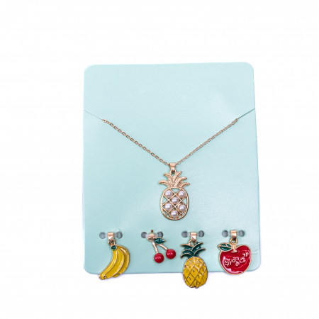Set Colier cu 5 Pandantive Fructe [1]