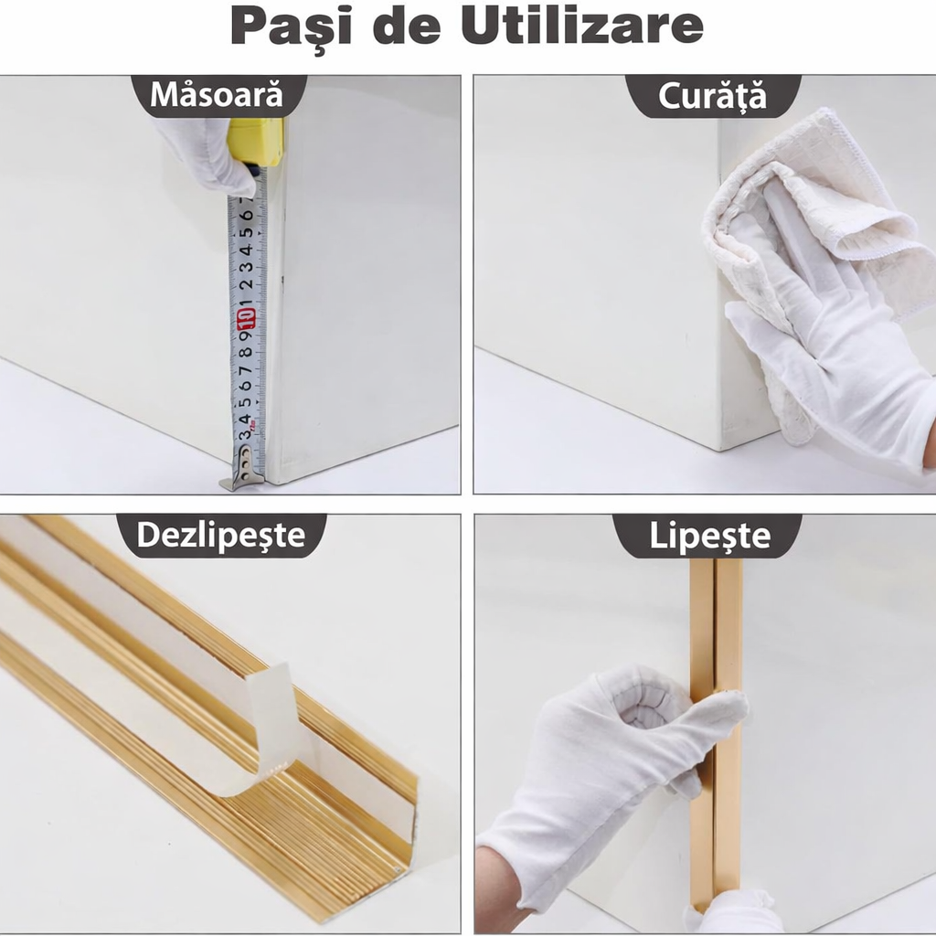 instructiuni aplicare protectie colt perete sau mobila , trepte maffstuff