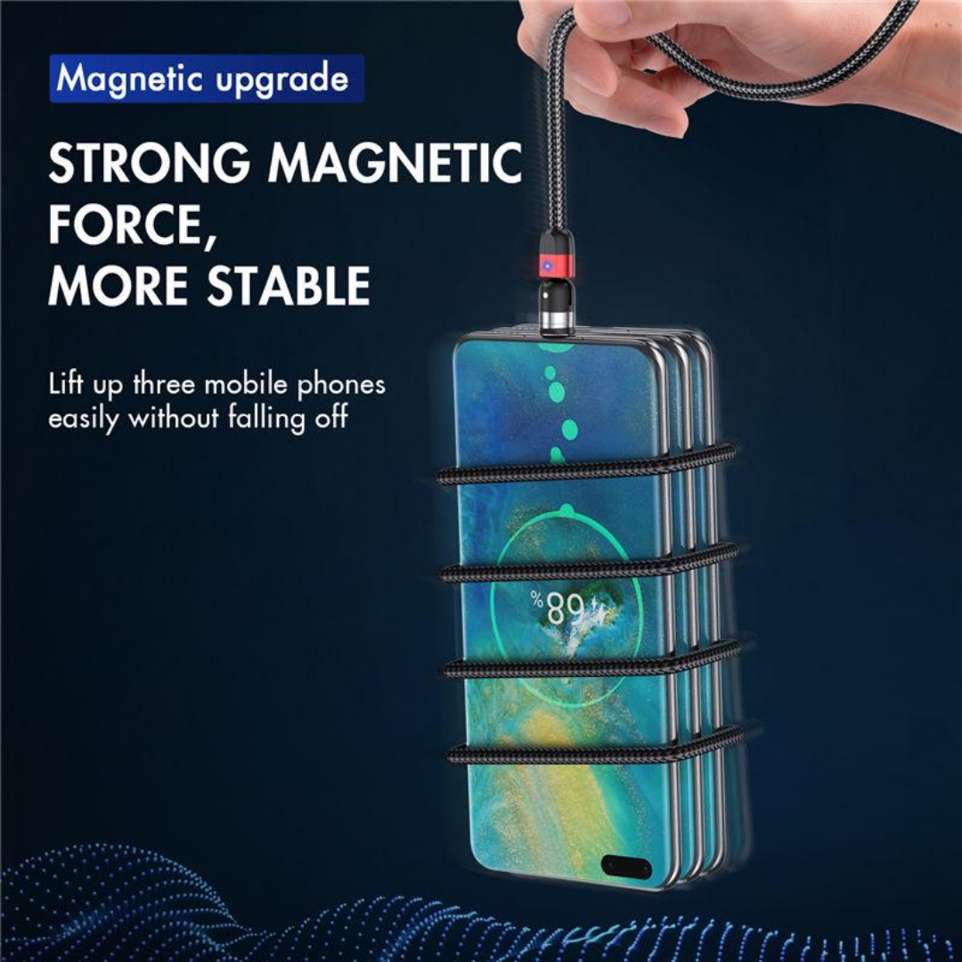 Cablu transfer date si incarcare rapida cu mufa rotativa magnetica