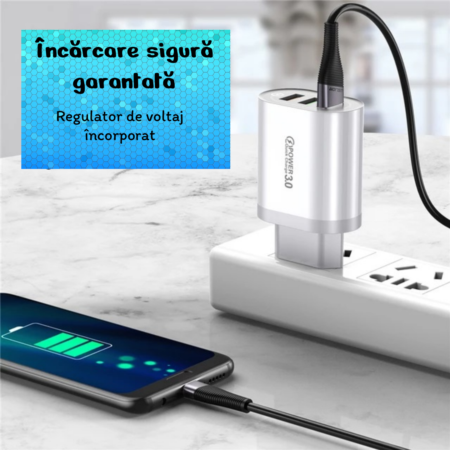 incarcator priza, fast charging
