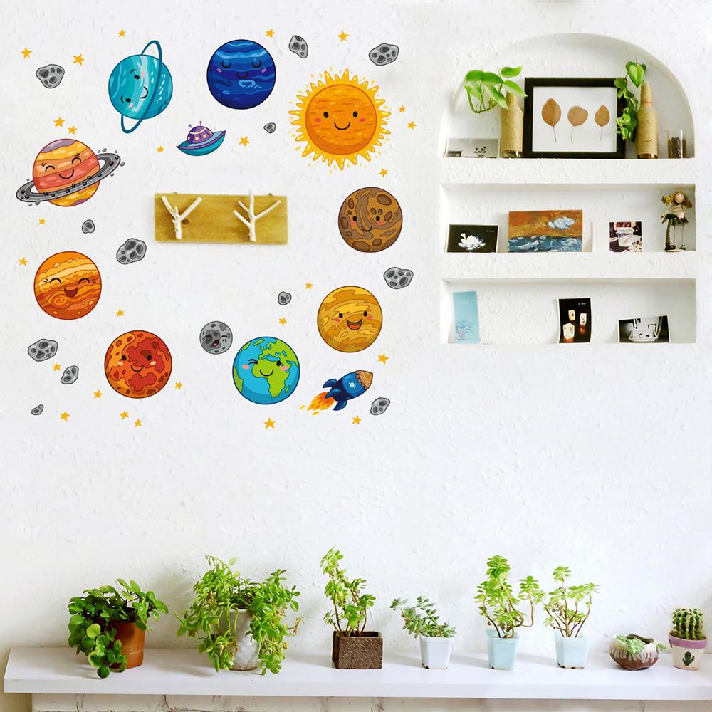 Sticker Decorativ, autoadeziv, Cosmos, Sistemul Solar 