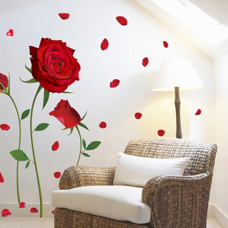 Sticker decorativ trandafiri
