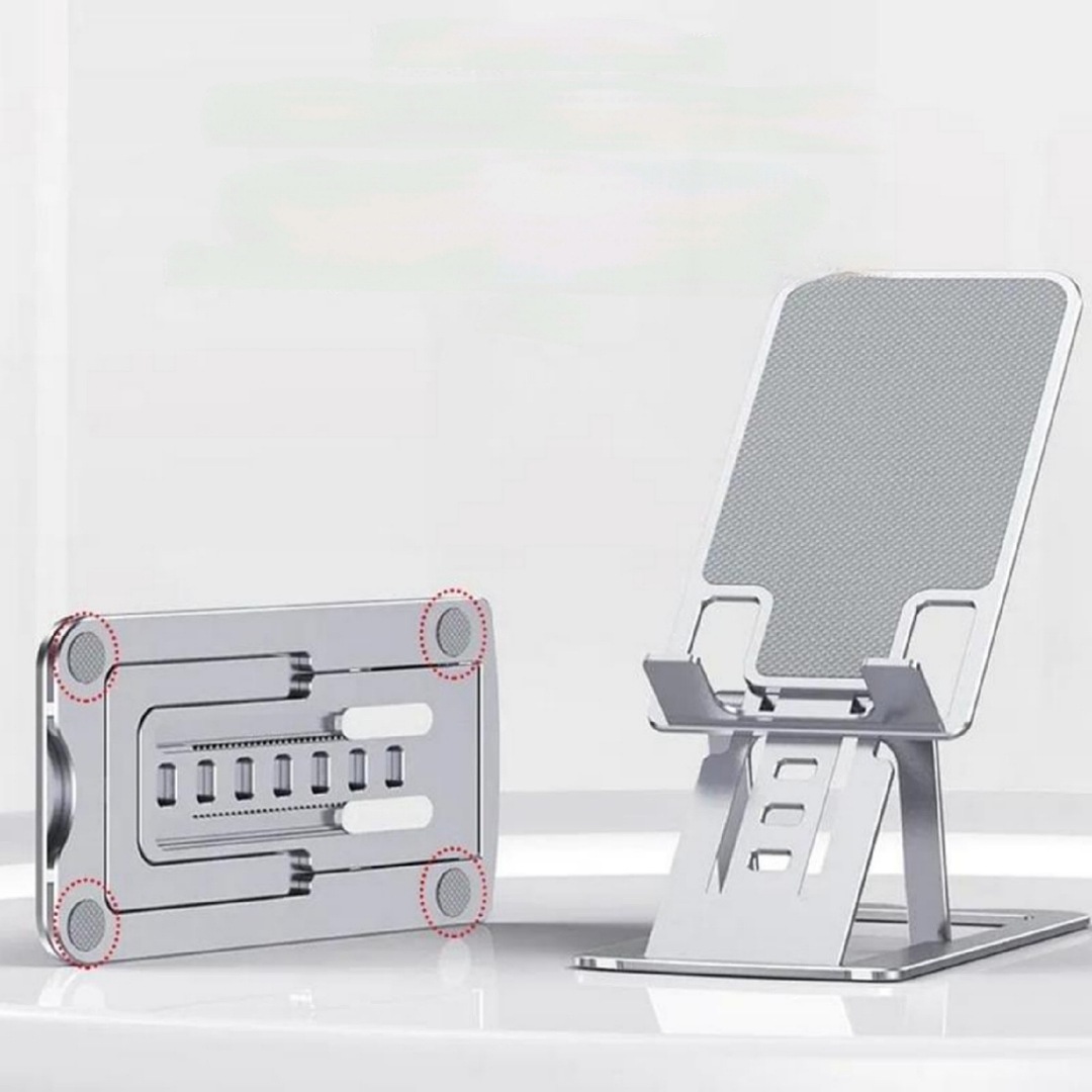 Suport birou din aluminiu pentru telefon sau tableta
