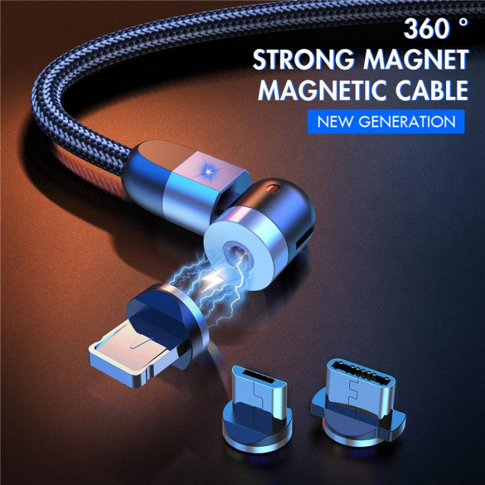 Cablu transfer date 480 Mbs/s, cu mufa magnetica rotativa, incarcare rapida [4]