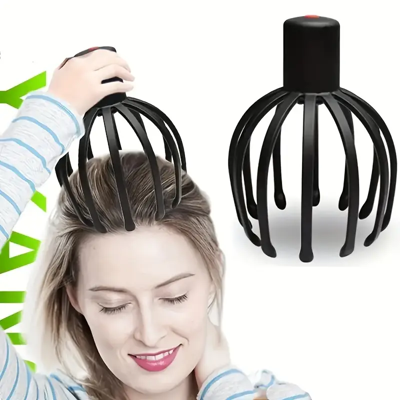 Aparat Masaj Capilar Electric – Vibrații, Lumina Infraroșu, Reflexoterapie, Acumulator Lithium-Ion [11]