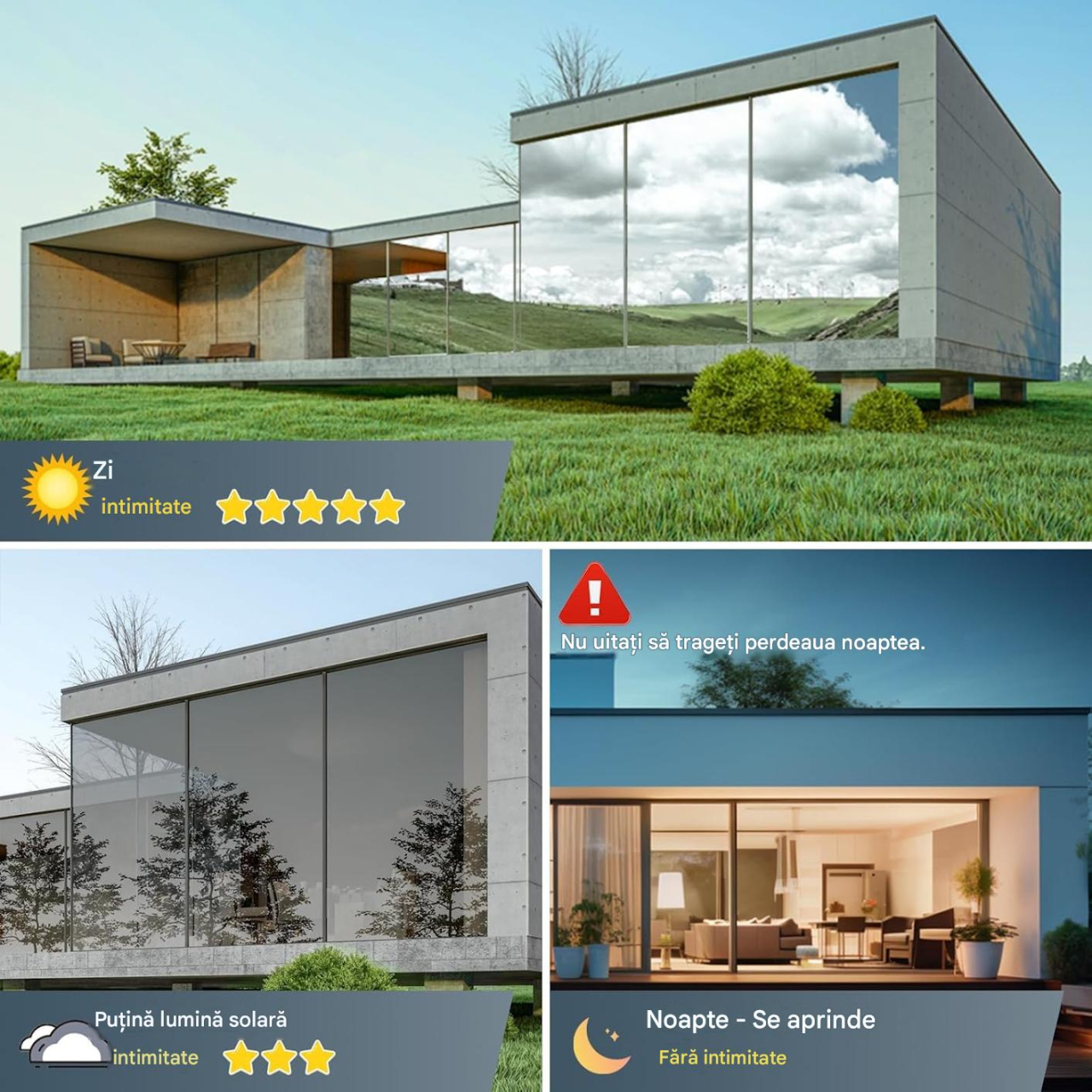 folie geam efect oglinda intimitate argintiu MaffStuff [17]