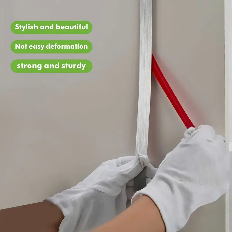 Bandă decorativă adezivă inox argintiu periat brushed silver [6]