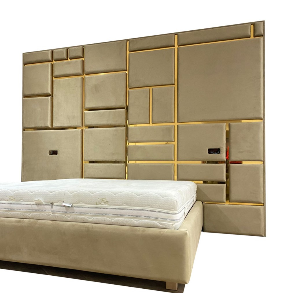 Bandă decorativă adezivă inox auriu mat periat [8]