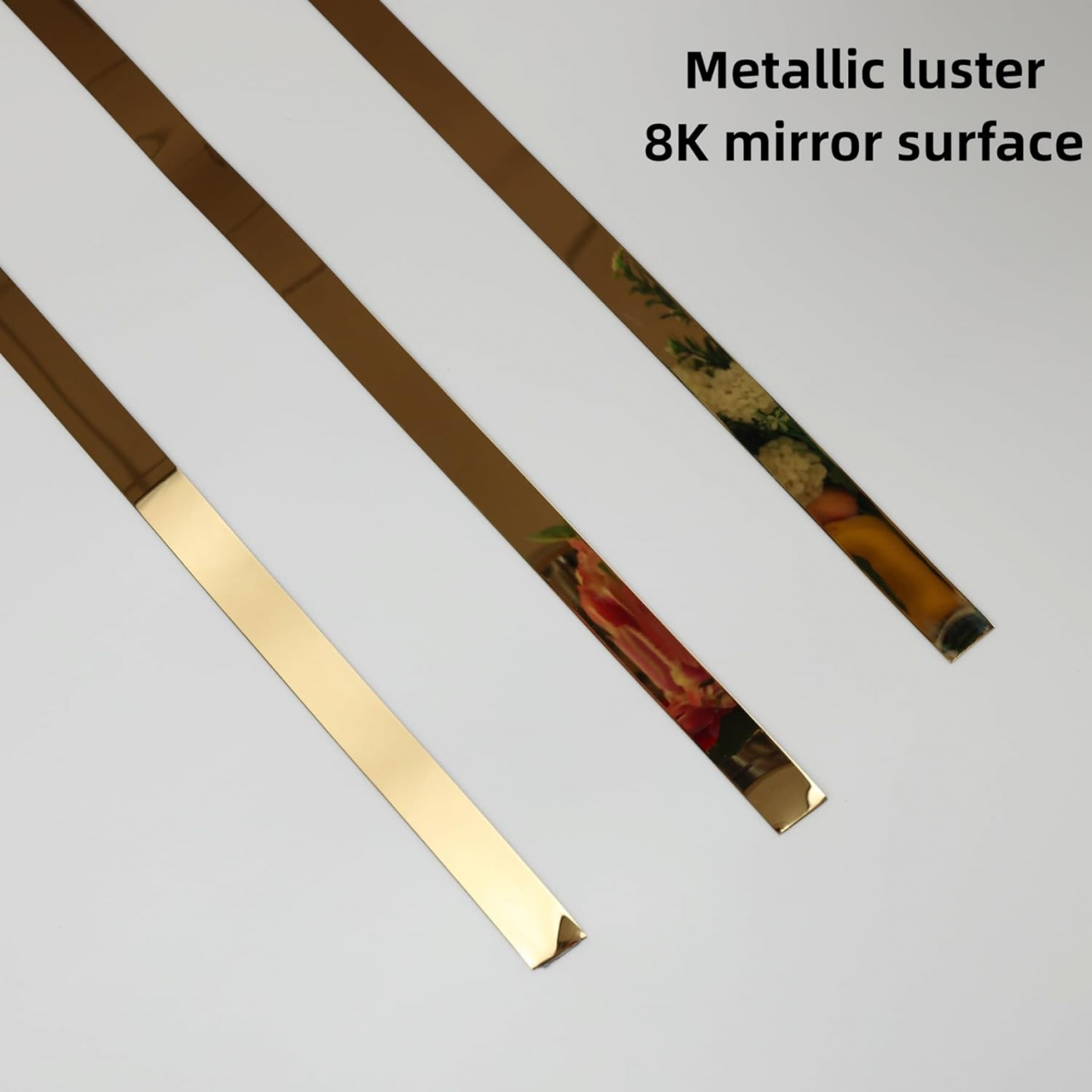 Bandă Decorativă Autoadezivă din Oțel Inoxidabil Nichelat - 500 cm lungime - Finisaj Premium, Autoadeziv Puternic [9]