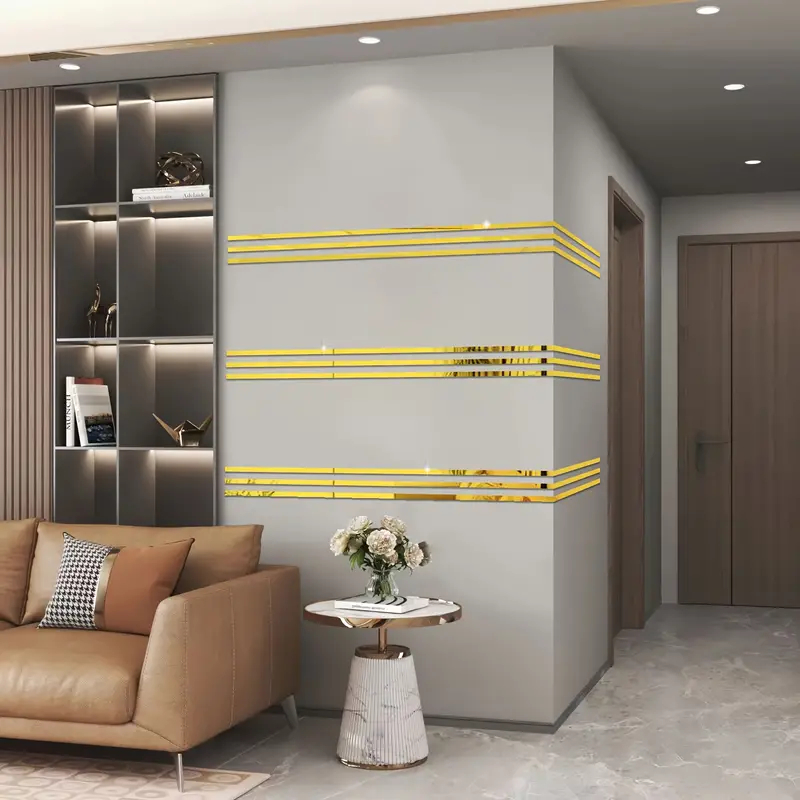 Bandă Decorativă Autoadezivă din Oțel Inoxidabil Nichelat - 500 cm lungime - Finisaj Premium, Autoadeziv Puternic [14]
