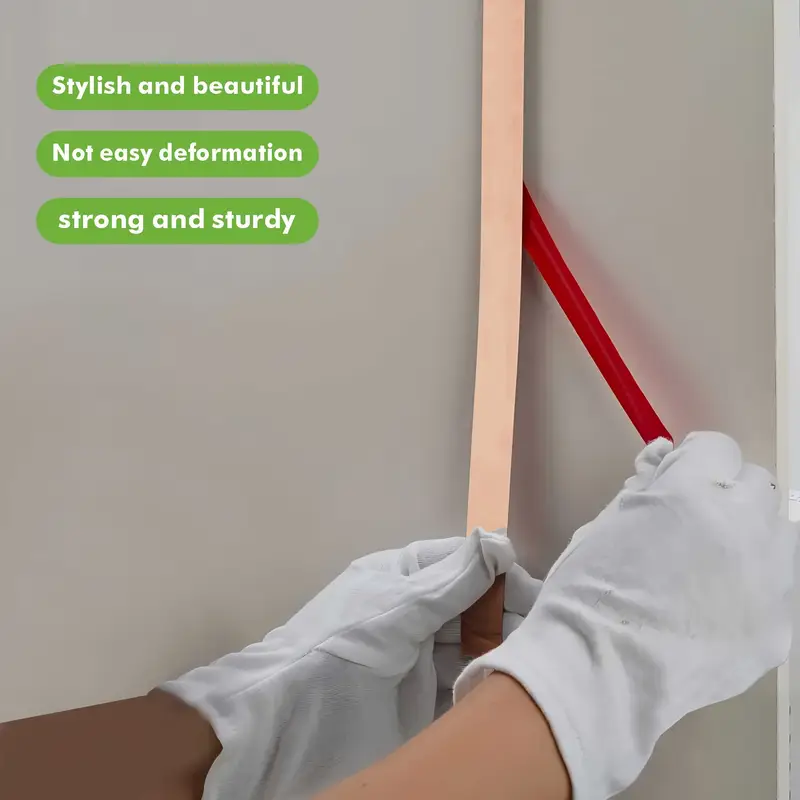 Bandă decorativă autoadezivă rose gold – 500 cm, din oțel inoxidabil cu adeziv 3M – finisaj lucios pentru mobilă, pereți și decorațiuni interioare. [2]