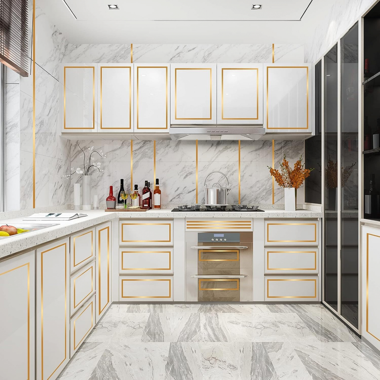 bandă decorativă rosturi bandă decorativă faianță bandă autoadezivă gresie bandă aurie decorativă bandă decorativă pentru baie bandă aurie pentru faianță bandă pentru rosturi gresie și faianță [5]